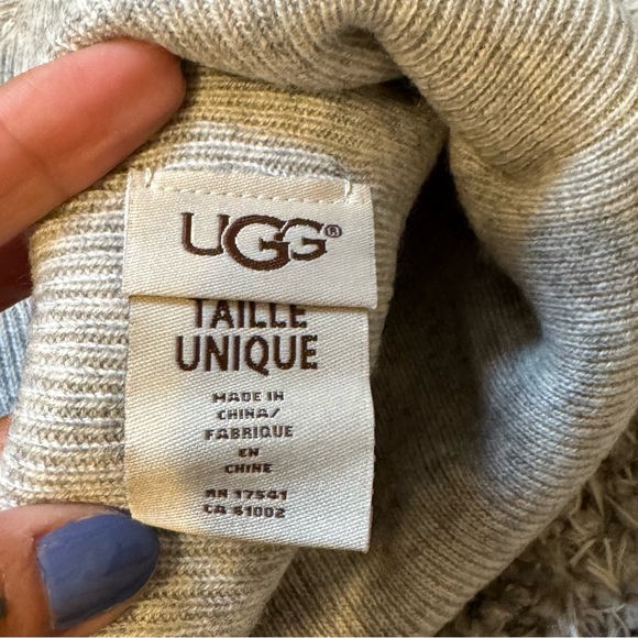 UGG Luxe Knit Cuff Beanie, Grey - One Size Fits Most - Picture 3 of 4